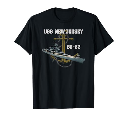 USS New Jersey BB-62 Battleship WW2 American Warship Veteran T-Shirt