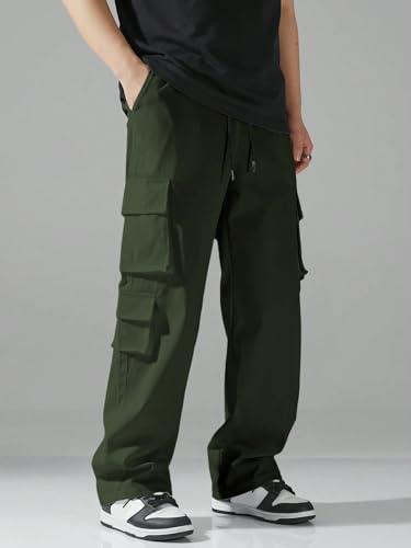 Image of Tagas Men Plus Flap Pocket Side Drawstring Waist Cargo Pants || Trousers Casual Pant || Cargo Pant || Jeans Pant || Track Pant for Man ||MC-8