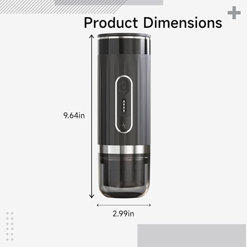 Cafetera portátil para auto con batería y tanque 170 mL miniatura 2