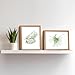 Art3d Framed Wall Art Set of 4 for Wooded Aesthetic Wall Decor for Living room Kitchen Hallway Bedroom, Green Plant Picture Frame, Neutral Botanical Wall Prints