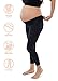Ingrid & Isabel Basics 7/8 Active Maternity Leggings, Comfortable Fold Over Panel, Black/Navy, Womens Size M