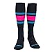 Mk Socks Competitor OTC Baseball, Football Socks - Black Neon Blue Hot Pink