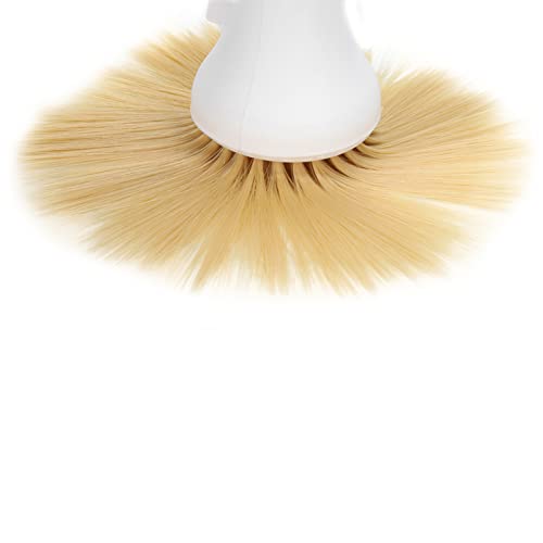 Neck Duster, Soft Hair Friseurbürste Neck Duster Professionelle Friseurpuder Lagerung Styling Staubreinigungsbürste(Weiß)