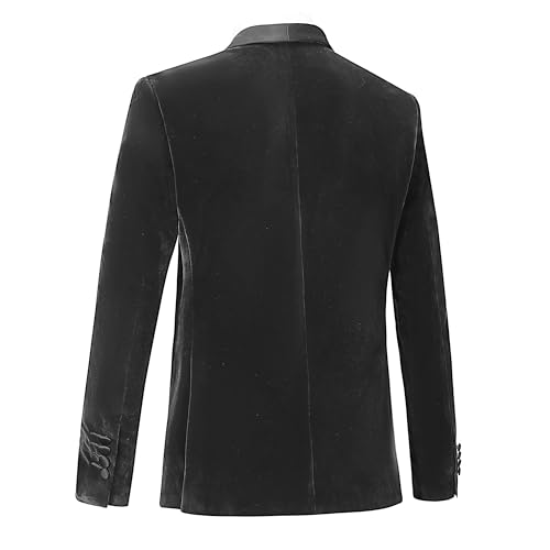 Men Suit Blazer Tuxedo Slim Fit Velvet Party Wedding Prom2