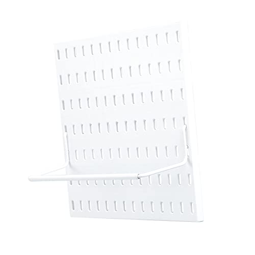 Unomor Wall Mount Pegboard Kitchen Storage Bathroom Shelf Office Accessory Plastic Hole Board Rack