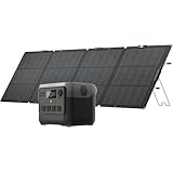 EcoFlow RIVER 2 Pro ポータブル電源 220Wソーラーパネルセット 太陽光発電 768Wh 6倍長寿命 リン酸鉄リチウムイオン電源 ソーラー発電 キャンプ 家庭用 モバイルバッテリー 車中泊 アウトドア 停電対策 防災グッズ 家庭蓄電 節電
