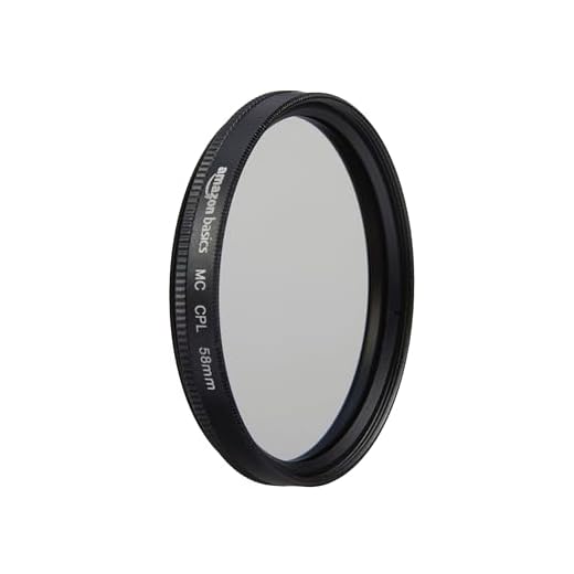 Amazon Basics Circular Polarizer Camera Lens Filter, 16 Multi-Layer Coatings, Reduce Glare and Reflection, 58mm