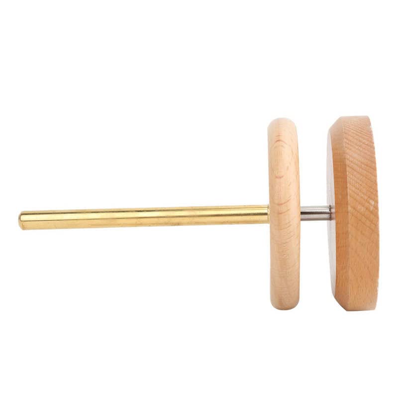 Crochet Yarn Winder Sewing Winder Spinning Reel Rotatable Wooden Base Metal Tubeturns The Yarn Spool Sewing Supplies
