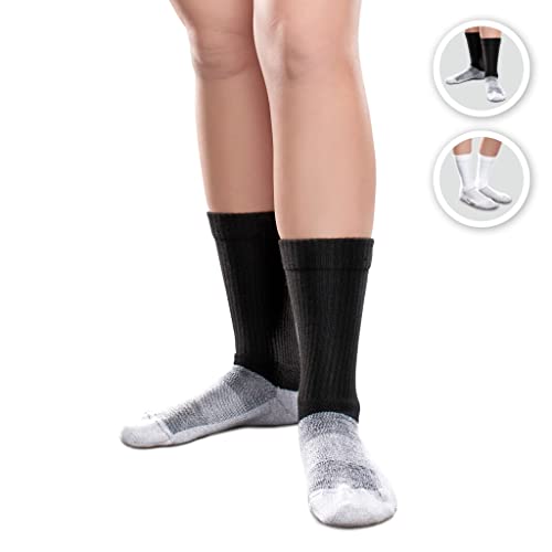 Core-Spun 10-15mmHg Medical Compression Socks - Light Graduated Crew Flight Compression Socks2