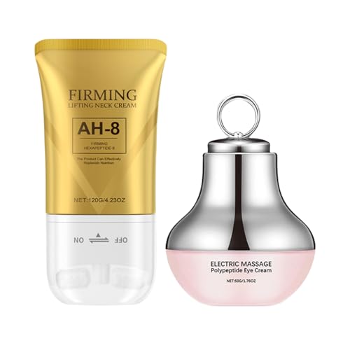 Crema Tensora Para El Cuello,Crema Eléctrica Antiarrugas para Contorno de Ojos - Loción Hidratante No Grasa Para Cuidado Facial y Post-Solar Uso Diurno y Nocturno