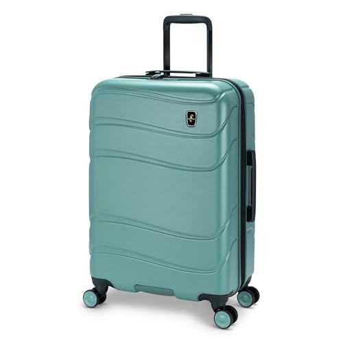 Atlantic Transmarine Hardside Medium Luggage – Superior Polycarbonate Construction with 8 Spinner Wheels and Retractable Handle, Integrated TSA Lock, Expandable 2" – Stormy Sea image 5