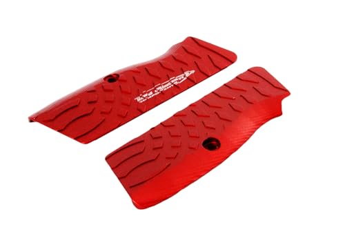 Modello Vybram Toni system Guancette Vibram per Tanfoglio P19L-P21L-T95F (Design precedente) (Rosso)