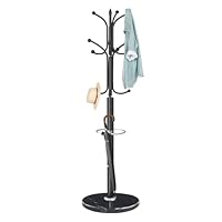 ZOZOE Modern Coat Racks, Metal Coat Rack Freestanding with Heavy Stable Marble Base, Coat Rack Stand for Hanging Clothes, Bags, Hats, Accessories