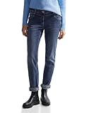 Die Damenjeans bietet gekrempelt ein Muster am Saum, was den Boyfriend Style noch hervorhebt