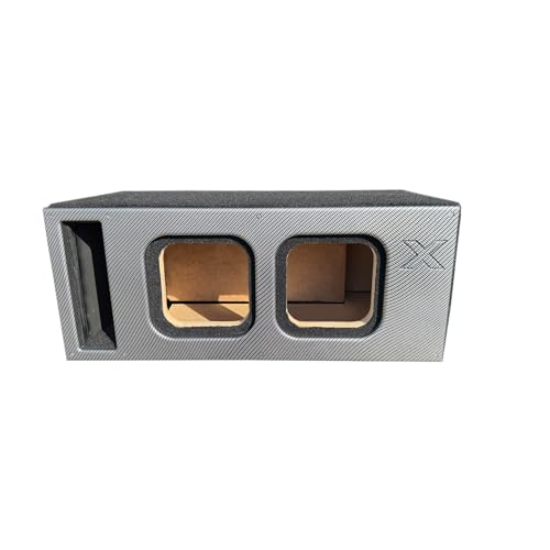 8 inch dual vented sub box with carbon fiber faceplate
