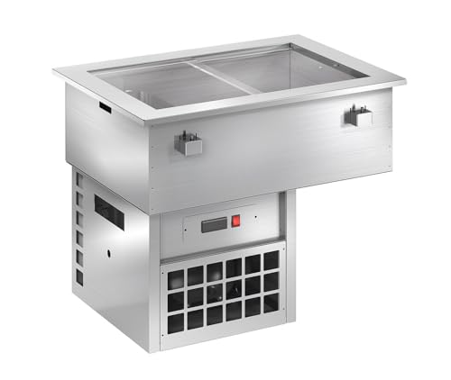Cuve Réfrigérée en Inox de Maintient des Aliments Congelés sans Groupe Intégré - 1 Niveau Prof. 150 mm - Distform