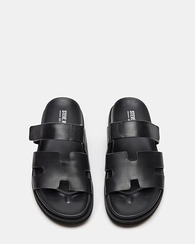 Steve Madden MAIV01M1 Men'S Maiven Sandal, Black Leather thumb #1