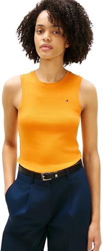 Débardeur Tommy Hilfiger femme slim Cody en coton stretch noir blanc