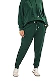 Yours Curve Tie Cuffed Joggers - Women's - Plus Size Curve Green