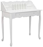 Monarch specialties , Traditional Desk, Solid Wood, Antique White, 36