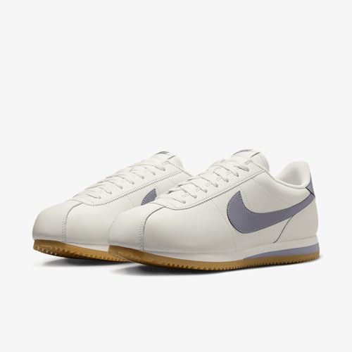 Nike Cortez Leather Men's Shoes (DM4044-111, Sail/Gum Yellow/Cement Grey) Size 8.5
