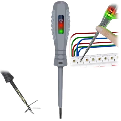 2-in-1 High-Torque Magnetic Screwdriver with Electric Voltage Tester - Portable Flathead Detector Pen