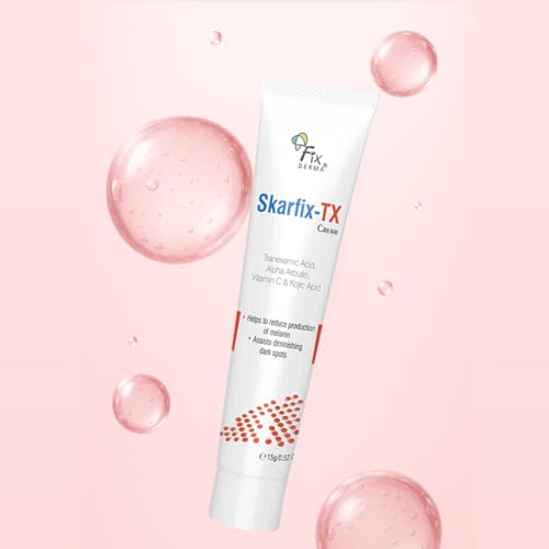 Image of Fixderma Tranexamic Acid + 2% Kojic Acid + 1% Arbutin SKARFIX -TX Face Cream | Pigmentation Removal Cream | Kojic Acid | Uneven Skin Tone - 15 gm (Pack of 1)