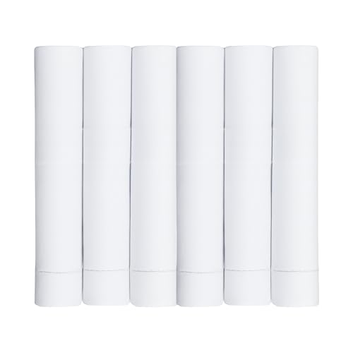 Image of Premium 100% Cotton Handkerchiefs for Men, 48 x 48 cm, Large Size Rumal Napkins, White & Multicolor Stripes