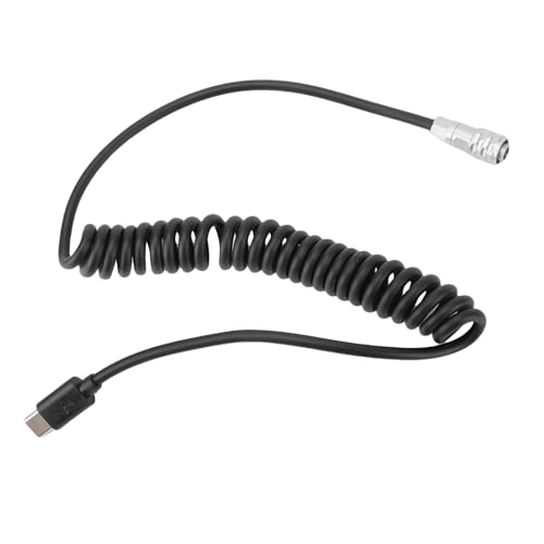 Cable USB C para BMPCC evite cortes de energía en rodaje con diseño espiral 7