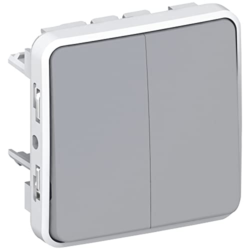 Conmutador doble estanco modular Legrand Plexo 069525 IP55