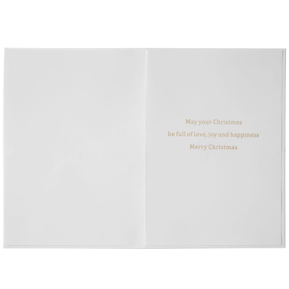 Handsome Husband Christmas Card - Festive Red Silhouette Design With Foil Lettering