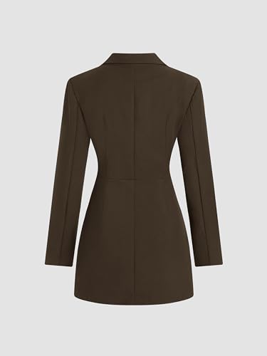 CIDER Collar Solid Button Mini Dress4