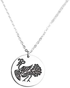 Greek Inspirational Jewelry, Athena Goddess Necklace, Aphrodite Necklace, Artemis Goddess Necklace, Round Charm Necklace, Swan Necklace, Bow and Arrow, Owl Pendant, Hestia Goddess, Hera Goddess