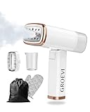 Groevi® Plancha Vertical Vapor 1200W | Plancha Vertical | Vaporizador de Ropa Quita Arrugas | Cepillo de Vapor | Lista en 20s | Sin Tabla | Portátil y Ligera para Viaje