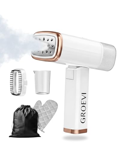 Groevi® Plancha Vertical Vapor 1200W | Plancha Vertical | Vaporizador de Ropa Quita Arrugas | Cepillo de Vapor | Lista en 20s | Sin Tabla | Portátil y Ligera para Viaje Groevi® Plancha Vertical Vapor 1200W | Plancha Vertical | Vaporizador de Ropa Quita Arrugas | Cepillo de Vapor | Lista en 20s | Sin Tabla | Portátil y Ligera para Viaje