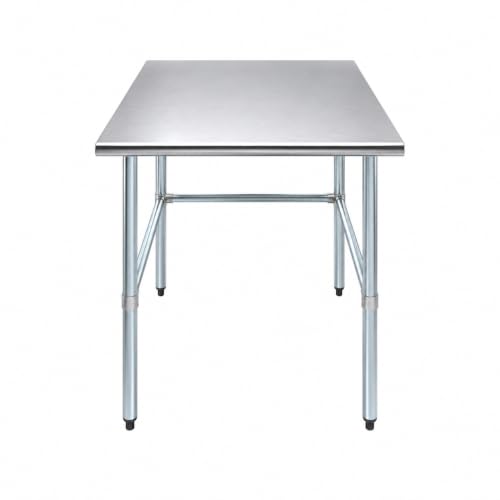Image of AmGood Stainless Steel Work Table | Metal Utility Table (36 inch Long x 36 inch Deep)