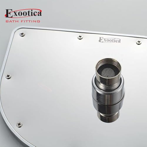 Image of Stainless Steel 304 Shower Head | 1Pc, 4 x 6In Size, Silver | Heavy Metal, Ultra Slim Oval Luxury Bathroom Overhead Shower - Leaf