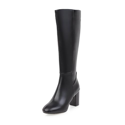 Bottines à bout carré et talon épais pour un confort élégant au quotidien