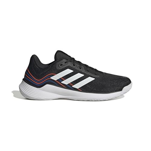 adidas Herren Novaflight Volleyball Shoes, Core Black/Cloud White/Solar Red, 44 2/3...