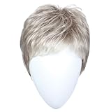 Raquel Welch Winner Pixie Boy Cut Short Wig by Hairuwear, Ultra-Petite Cap - R60 White Mist