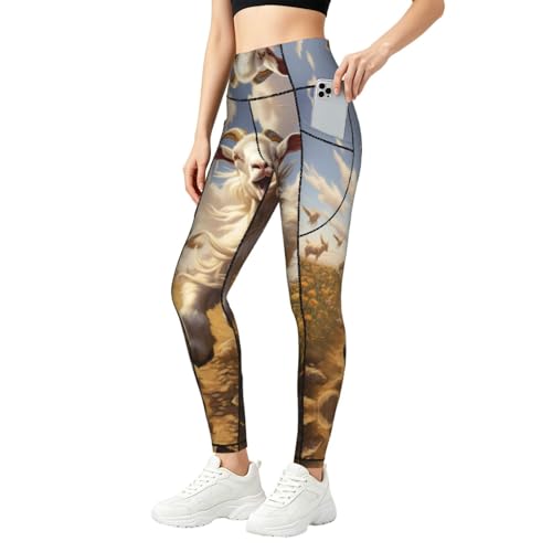 Leggings de moda Goat Frolic mallas de compresión para gimnasio diario