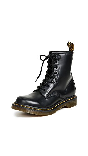 Dr. Martens Women's 1460 Smooth Leather 8 Eye Boot, Black, 7
