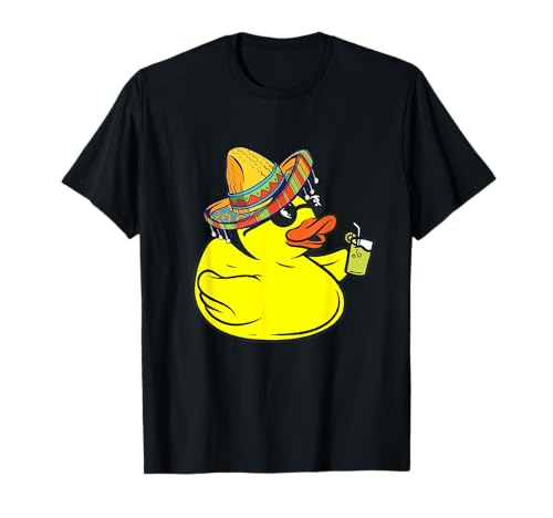 Rubber Duck Chill Mexican Duck Yellow Rubber Ducks Sombrero T-Shirt