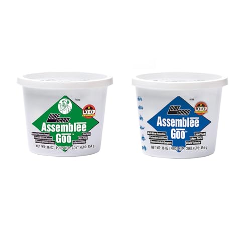 Combo Pack - 19250 Assemblee Goo Green and 19260 Assemblee Goo Blue Light Tack Lubricant 16 oz.