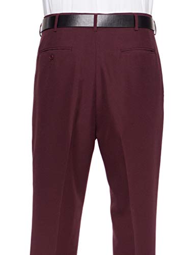 RGM Men's Work to Weekend Pleated Front Dress Pant Finished Hem with No Cuff3