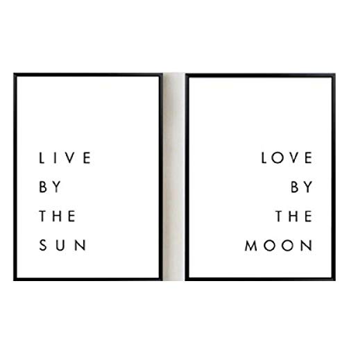 Toile d'art noir et blanc affiche sans cadre 50x70cm personnalisable pour mur