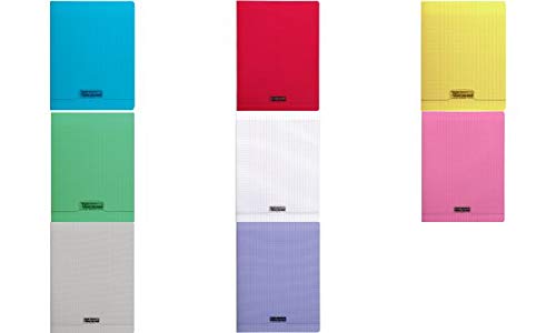 Calligraphe18090C Stapled Notebook (a Clairefontaine Brand) – 24 x 32 cm – 96 Large Squared Pages – White Paper 90 g – Transparent Polypropylene Cover – Random Colour