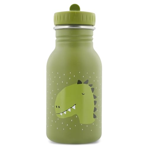 Trixie - Gourde pour Enfants en Acier Inoxydable 350ml - Mr. Dino (Dinosaure), Vert