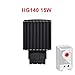 1pcs HG140 15W 30W 45W 60W 75W 100W 150W Industrial Cabinet 35mm Din Rail Type Fan Heater Sermiconductor Thermostat with NC KTO(15W with KTO NC)