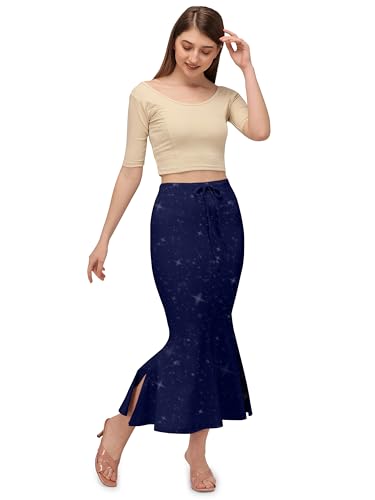 Image of Mehrang Shimmer Lycra Saree Shapewear Petticoat for Women, Cotton Blended,Petticoat,Skirts for Women,Shape Wear Dress for Saree